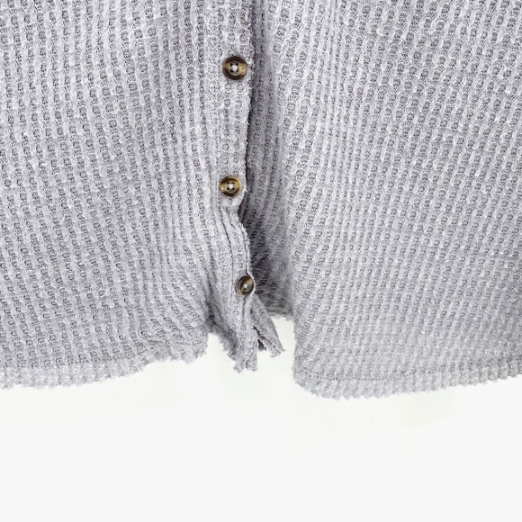 Out From Under Jojo Button Front Thermal Top - Picture 4 of 8